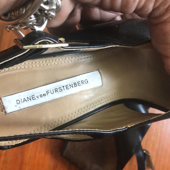 DVF Liberty Platform Heel Sandals Sz 9 - Picture 8 of 12